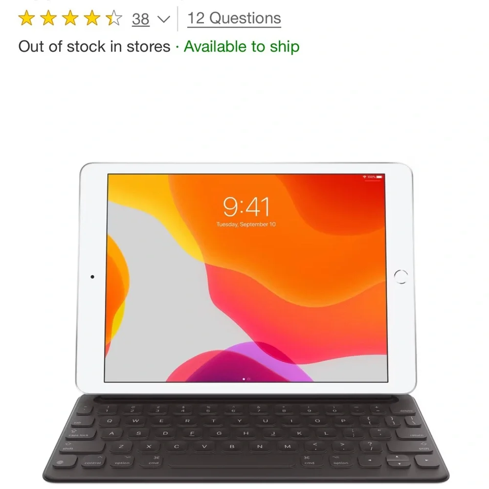 Apple iPad smart keyboard